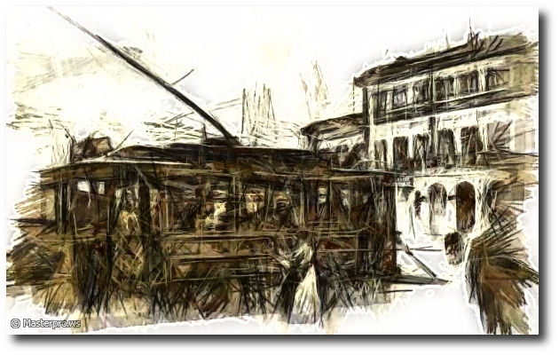 Старый трамвай