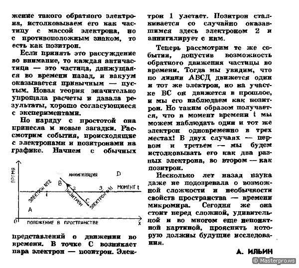 Приключения позитрона. Журнал "Юный техник" №5, 1979 г.