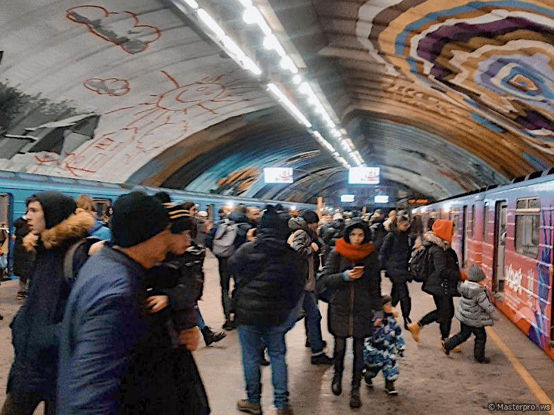 Киевское метро. Январь 2023.